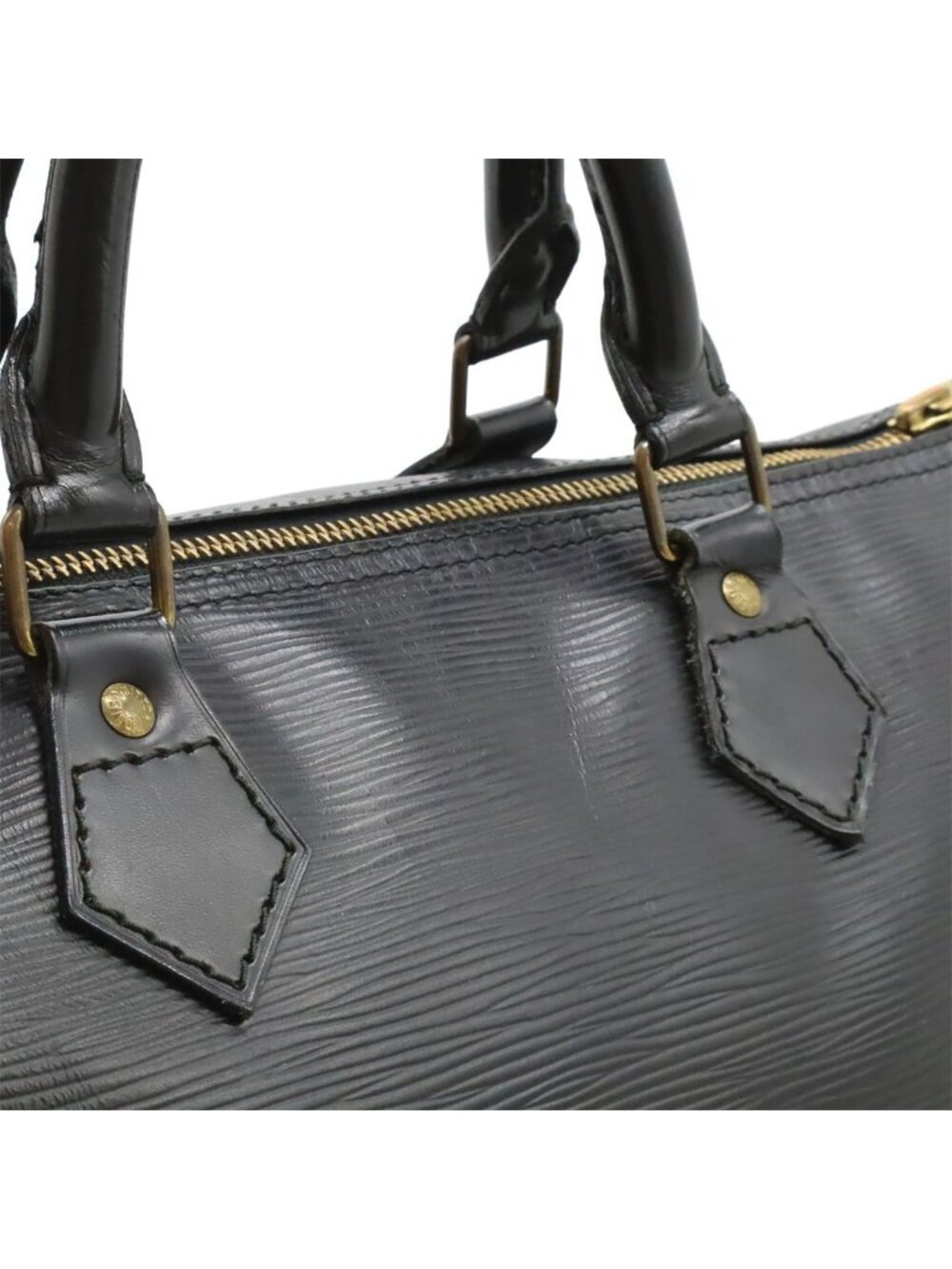 Louis Vuitton Epi Speedy 30 Boston Bag Leather Noir Black - Picture 8 of 9